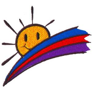 Picture of Peeking Sunshine Machine Embroidery Design
