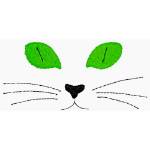 Picture of Cat Face Machine Embroidery Design