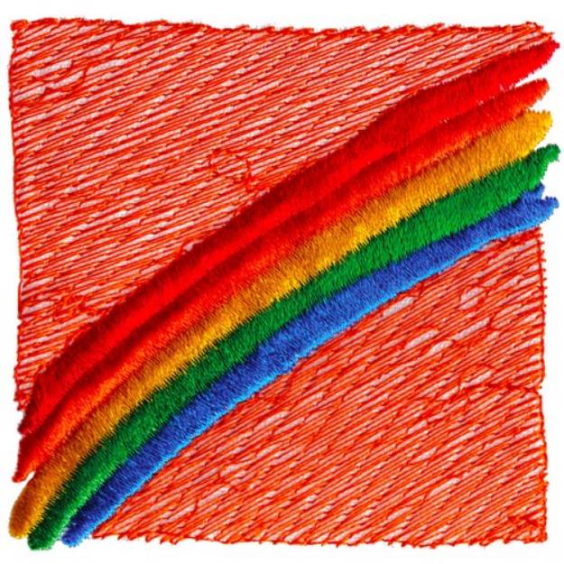 Picture of Rainbow Block Machine Embroidery Design