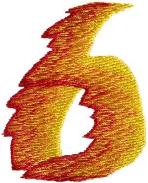 Picture of Flame 6 Machine Embroidery Design
