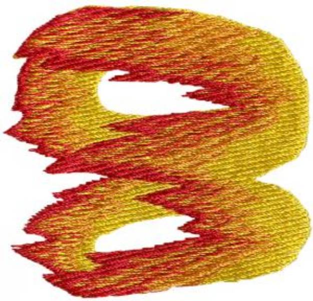 Picture of Flame 8 Machine Embroidery Design