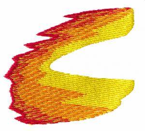 Picture of Flame C Machine Embroidery Design
