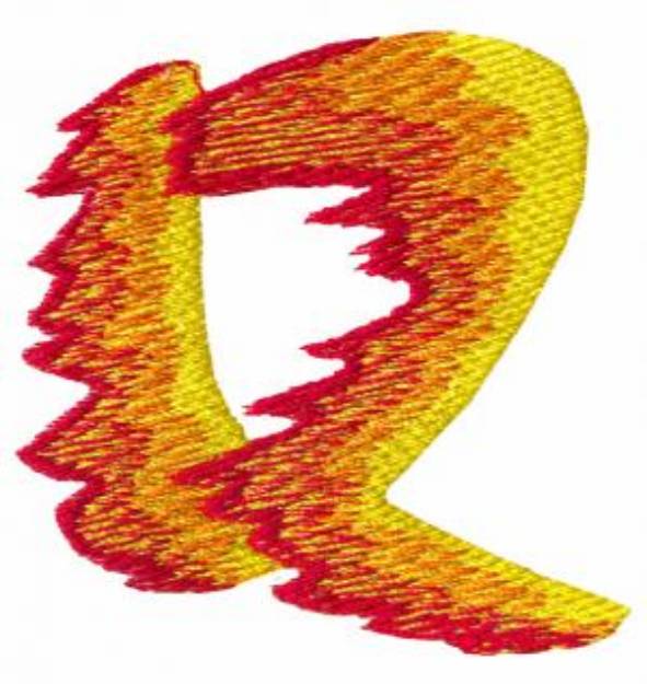 Picture of Flame Q Machine Embroidery Design