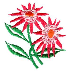 Picture of Echinacea Machine Embroidery Design