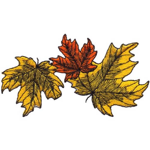Picture of Maple Leaves Machine Embroidery Design
