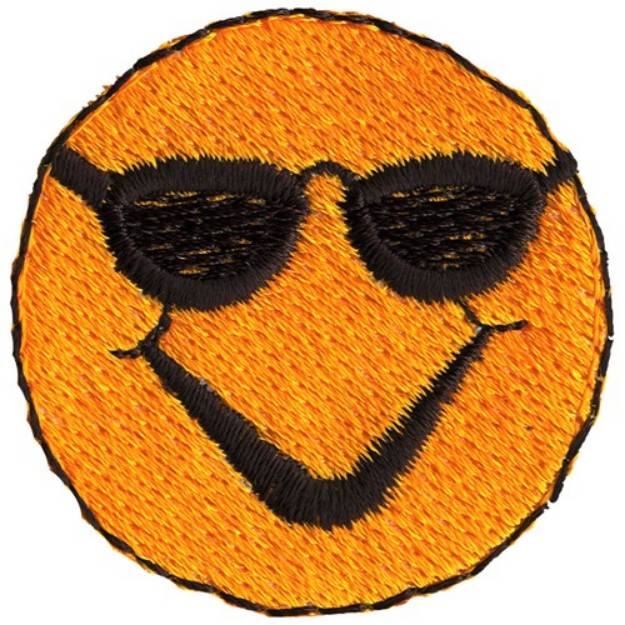 Picture of Smiley with Shades Machine Embroidery Design