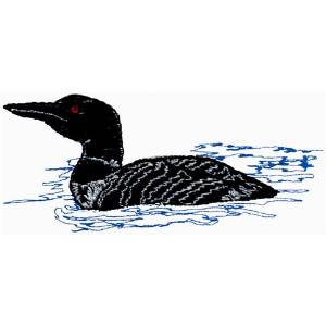 Picture of Loon Machine Embroidery Design