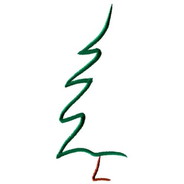 Picture of Abstract Pine Tree Machine Embroidery Design