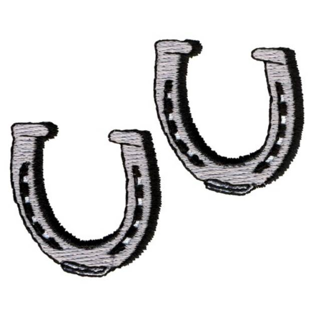 Picture of Two Horseshoes Machine Embroidery Design