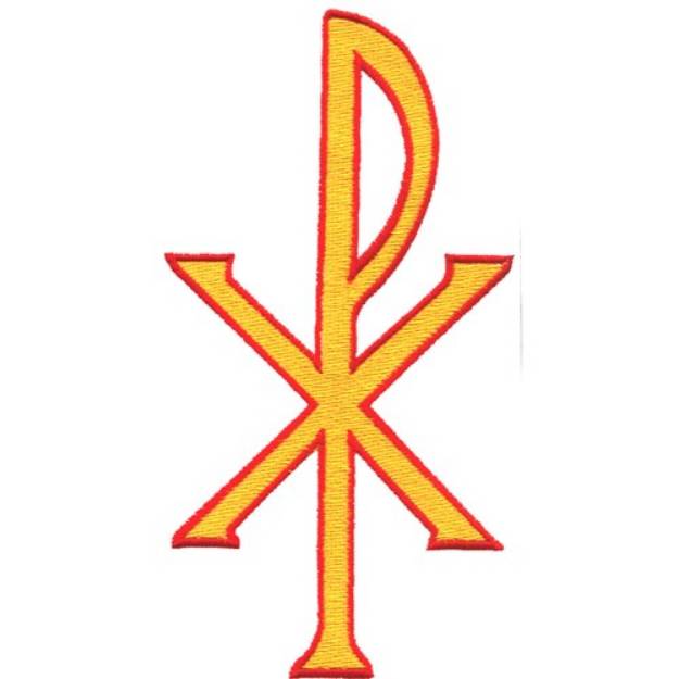 Picture of Christ Symbol Machine Embroidery Design