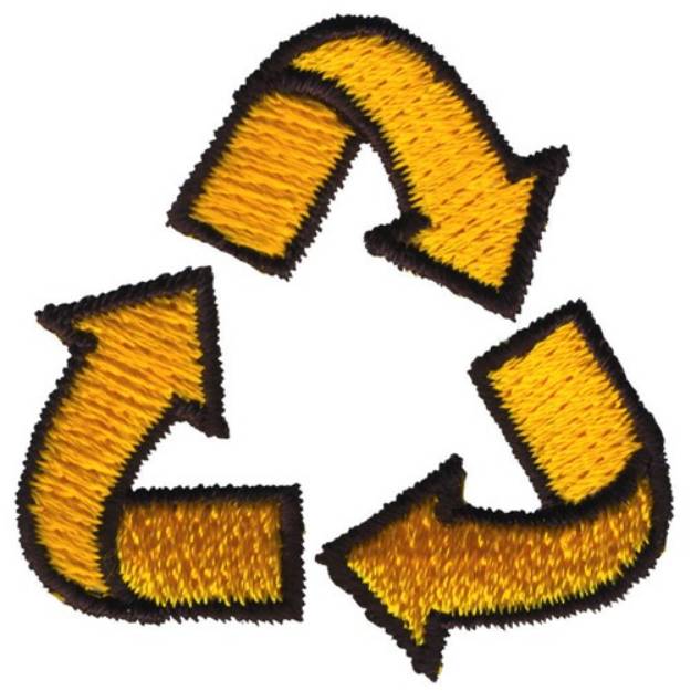 Picture of Recycling Arrows Machine Embroidery Design
