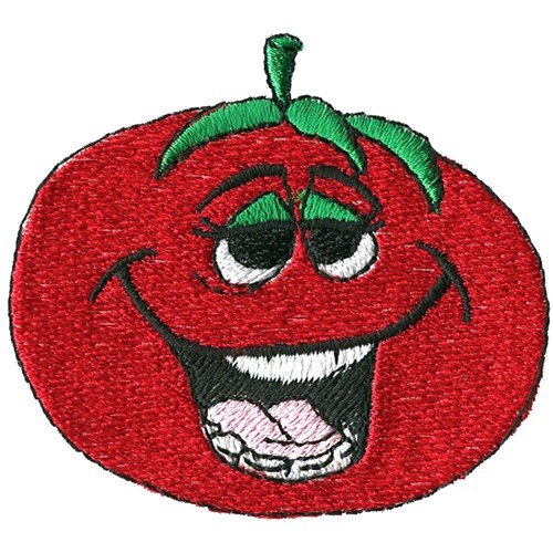 Tomato Face Machine Embroidery Design