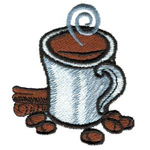 Picture of Cup of Coffee Machine Embroidery Design