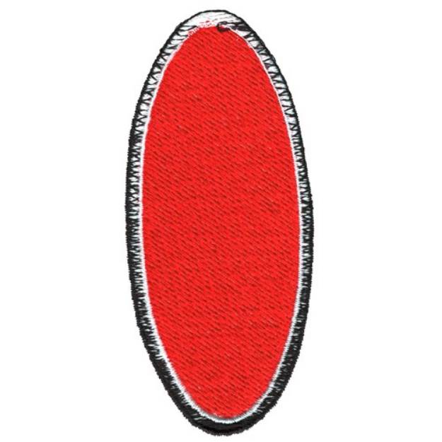 Picture of Filled Oval Machine Embroidery Design