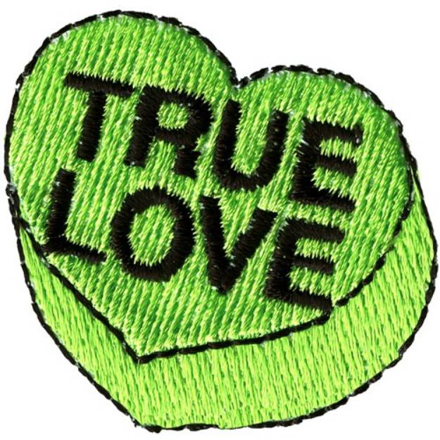 Picture of True Love Candy Heart Machine Embroidery Design