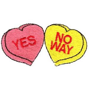 Picture of Contradictory Hearts Machine Embroidery Design