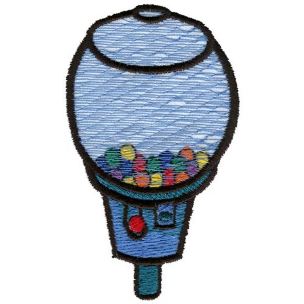 Picture of Gumball Machine Machine Embroidery Design
