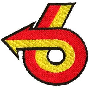 Picture of V-6 Logo Machine Embroidery Design