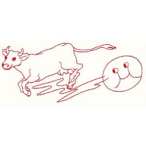 Picture of The Cow Jumped Machine Embroidery Design