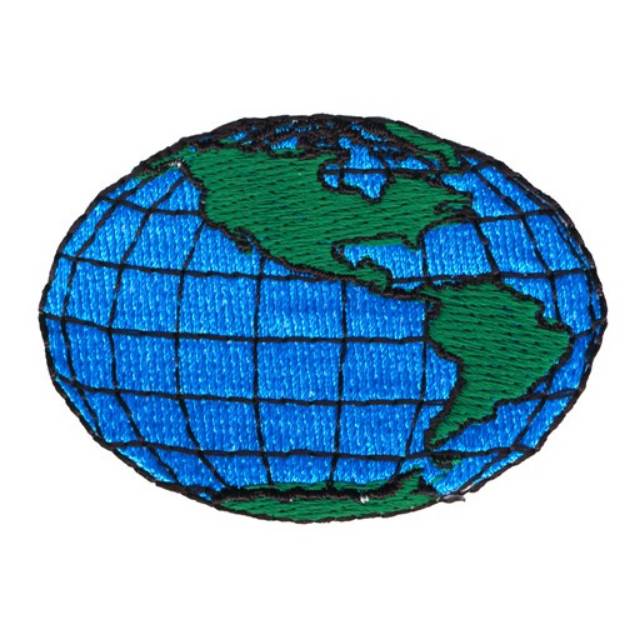 Picture of Globe Machine Embroidery Design