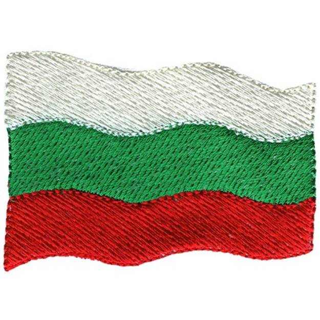 Picture of Bulgaria Flag Machine Embroidery Design