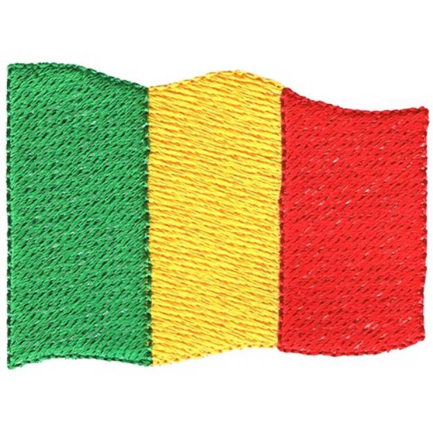 Picture of Mali Flag Machine Embroidery Design