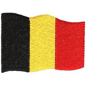 Picture of Belgium Flag Machine Embroidery Design