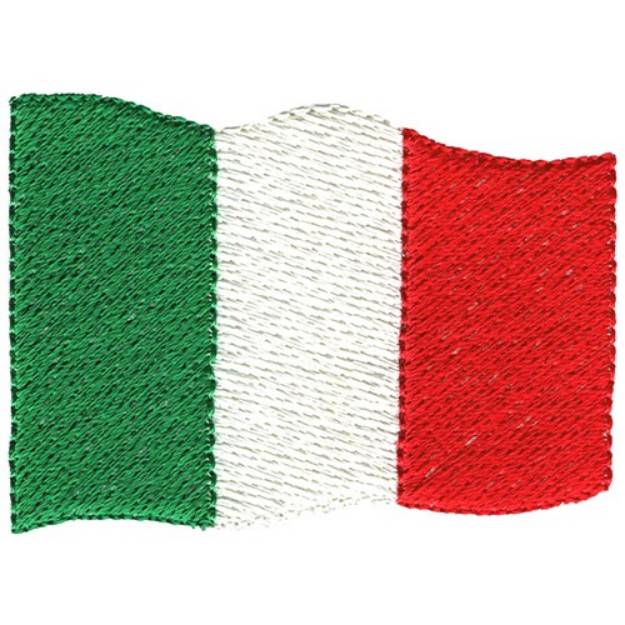 Picture of Italy Flag Machine Embroidery Design