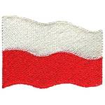 Picture of Poland Flag Machine Embroidery Design