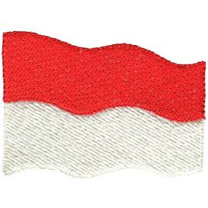 Picture of Indonesia Flag Machine Embroidery Design