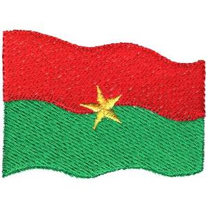 Picture of Burkina Faso Flag Machine Embroidery Design