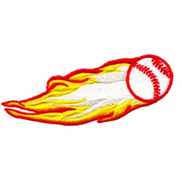 Picture of Hot Softball Machine Embroidery Design