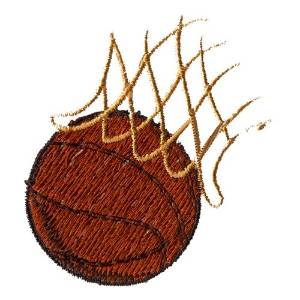 Picture of Net and Basketball Machine Embroidery Design
