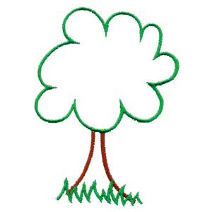 Picture of Deciduous Tree Machine Embroidery Design