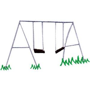 Picture of Swing Set Machine Embroidery Design