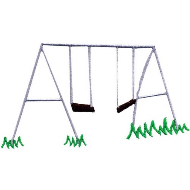 Picture of Swing Set Machine Embroidery Design