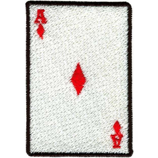 Picture of Ace of Diamonds Card Machine Embroidery Design