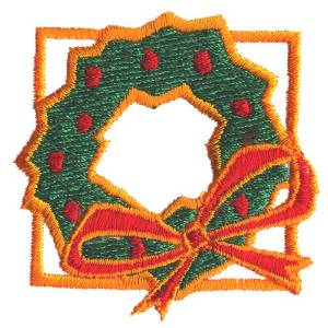 Picture of Wreath in a Box Machine Embroidery Design