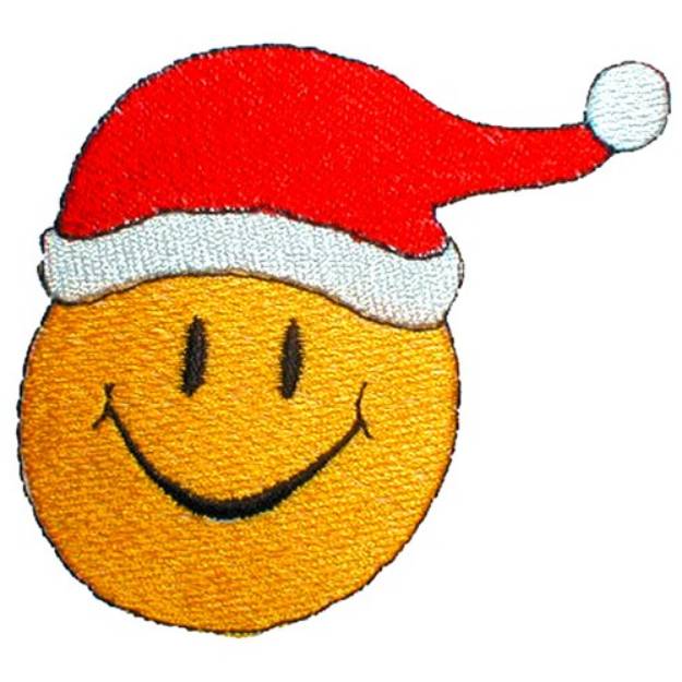 Picture of Smiley Santa Hat Machine Embroidery Design