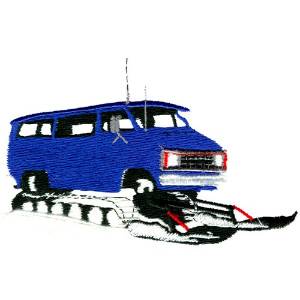 Picture of Trailer Truck Machine Embroidery Design