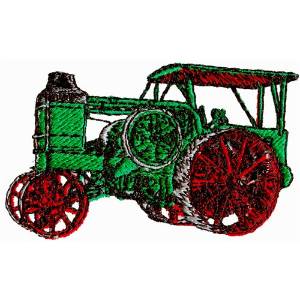Picture of Pulling Tractor Machine Embroidery Design