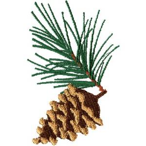 Picture of Pine Sprig Machine Embroidery Design