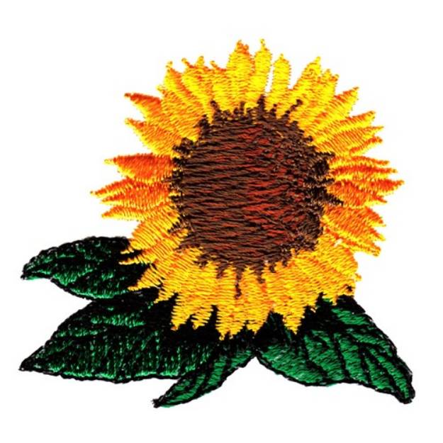Picture of Sunflower Head Machine Embroidery Design