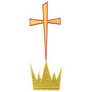 Picture of Cross and Crown Machine Embroidery Design