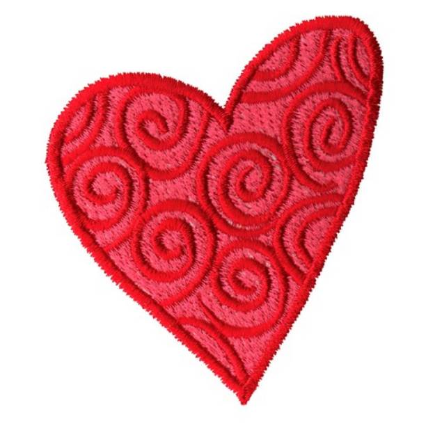 Picture of Retro Heart Machine Embroidery Design