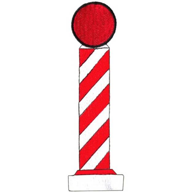 Picture of Barber Pole Machine Embroidery Design