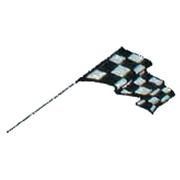 Picture of Checkered Racing Flag Machine Embroidery Design