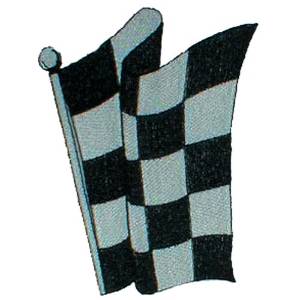 Picture of Racing Flag Machine Embroidery Design