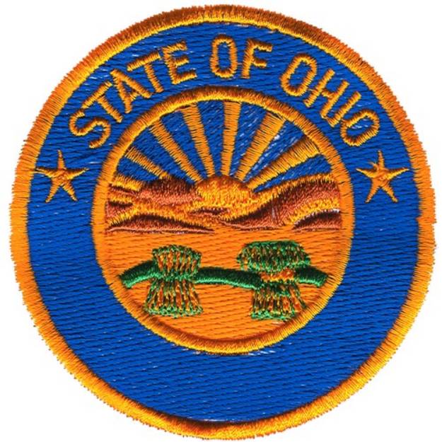 Picture of Ohio Seal Machine Embroidery Design
