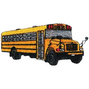 Picture of Small School Bus Machine Embroidery Design